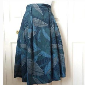 GAP Leaf print mid-length skirt